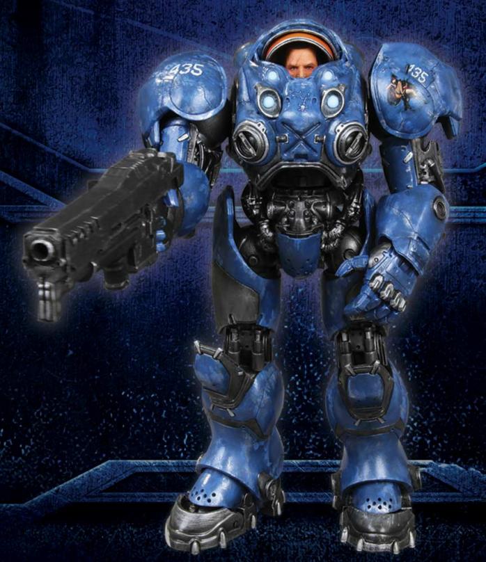 Tychus Findlay a StarCraft 2-ból, természetesen agyig páncélozva